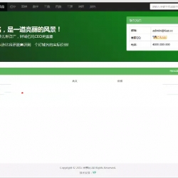 PHP大气绿色主题域名出售展示门户网站模板 域名出售管理平台源码