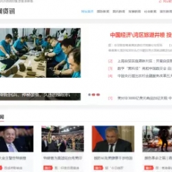 ThinkPHP手工DIV+CSS新闻资讯类门户网站模板 整站源码 自适应手机端